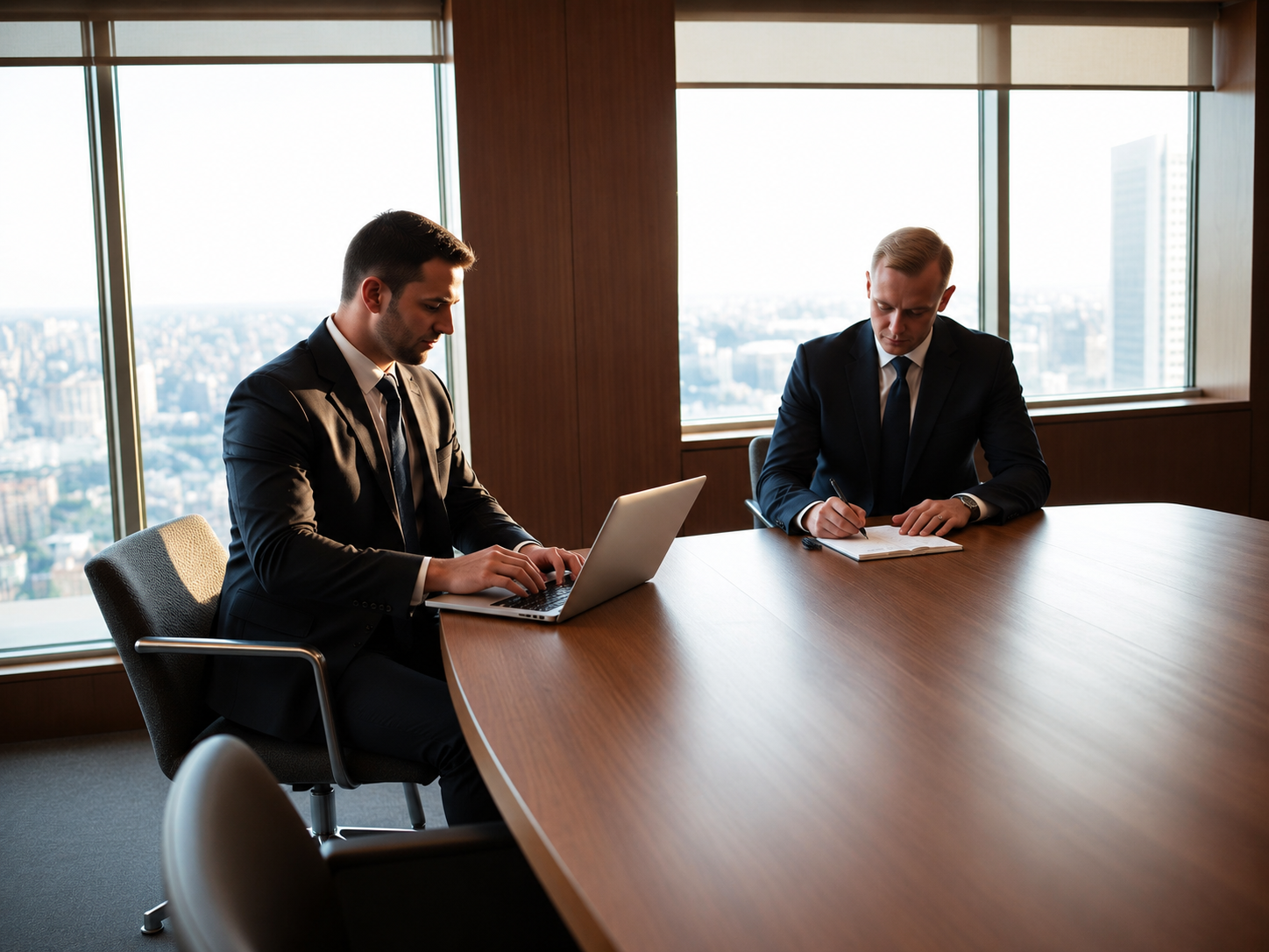 Healthcare strategic planning boardroom